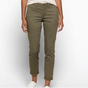 Market & Spruce Khaki Skinny Cuffed Pants